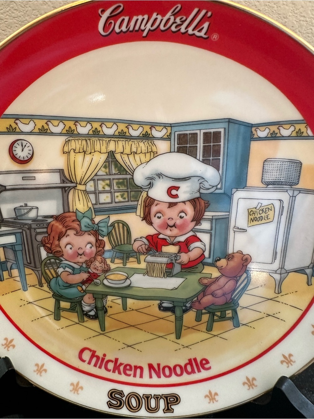 Danbury Mint Campbell Soup Collector Plate. Featuring Campbell Soup Kids